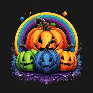 Spectacular Shades Pumpkin Rainbow T-Shirt