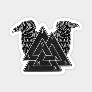 Valknut, Huginn and Muninn Magnet