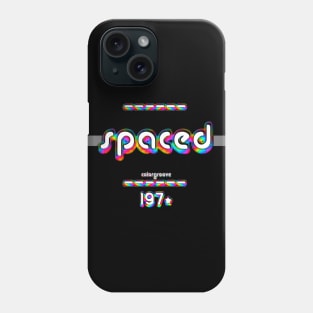 Spaced 1970 ColorGroove Retro-Rainbow-Tube nostalgia (wf) Phone Case