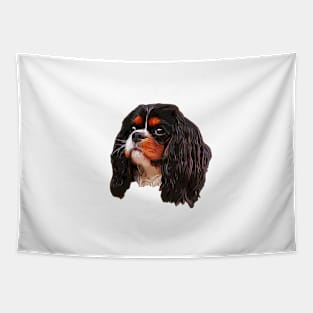 Cavalier king charles spaniel Tri Tapestry