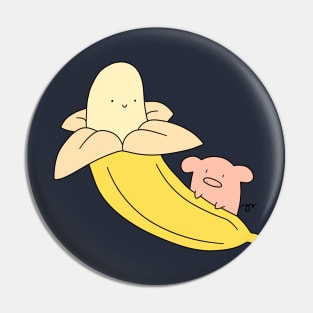 Pig and Peeled Banana Pin