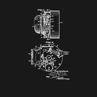 Fire Alarm Vintage Patent Drawing Funny Novelty T-Shirt