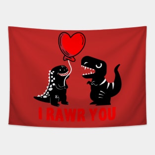 valentines day Dinosaur T Rex Tapestry