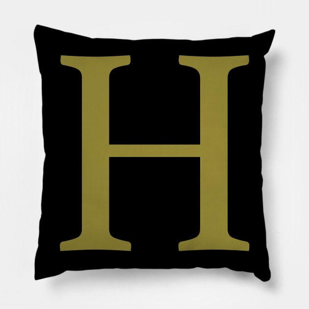 H letter Pillow by harrypottervids