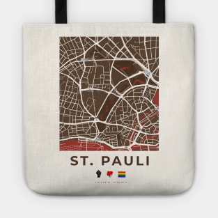 St. Pauli - Hamburg - Street Map Tote