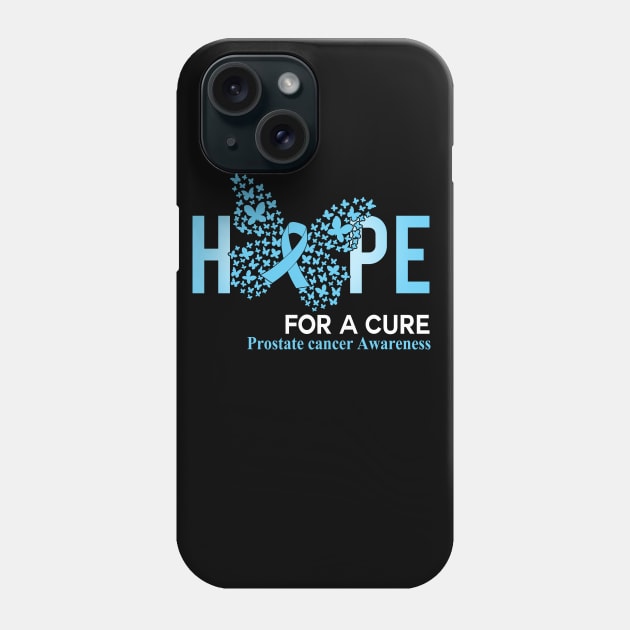 Hope For A Cure Butterfly Gift Prostate cancer 2 Phone Case by HomerNewbergereq