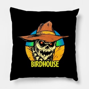 birdhouse hat Pillow