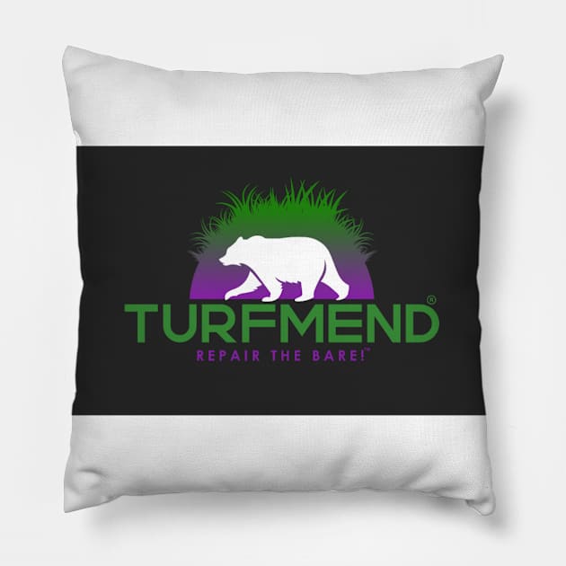 TurfMend (Black) Repair The Bare! Pillow by TurfMend