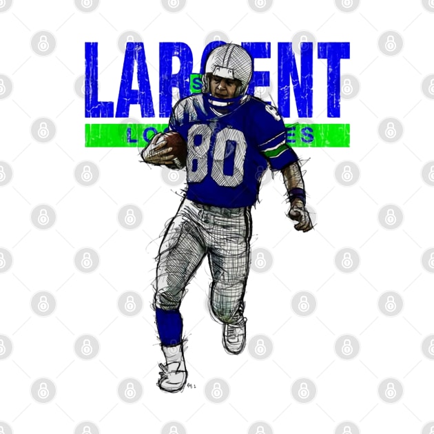 Steve Largent Seattle Sketch by Buya_Hamkac