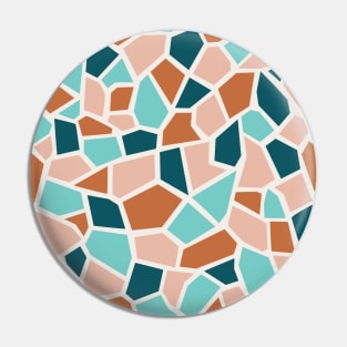 Trendy Pastel Mosaik Modern Terrazzo Pattern Pin