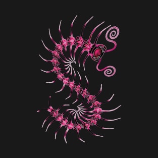 Bold Pink Centipede T-Shirt