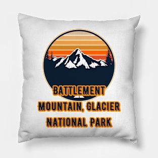 Battlement Mountain, Glacier National Park Pillow