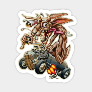 Jackalope Hotrod Magnet