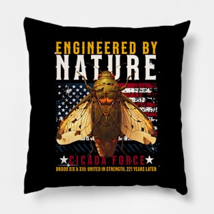 Engineered by nature cicada force Pillow