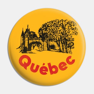 Old Quebec City Pin