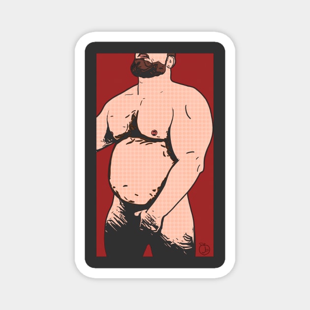 Chubby Pop Art Magnet by JasonLloyd