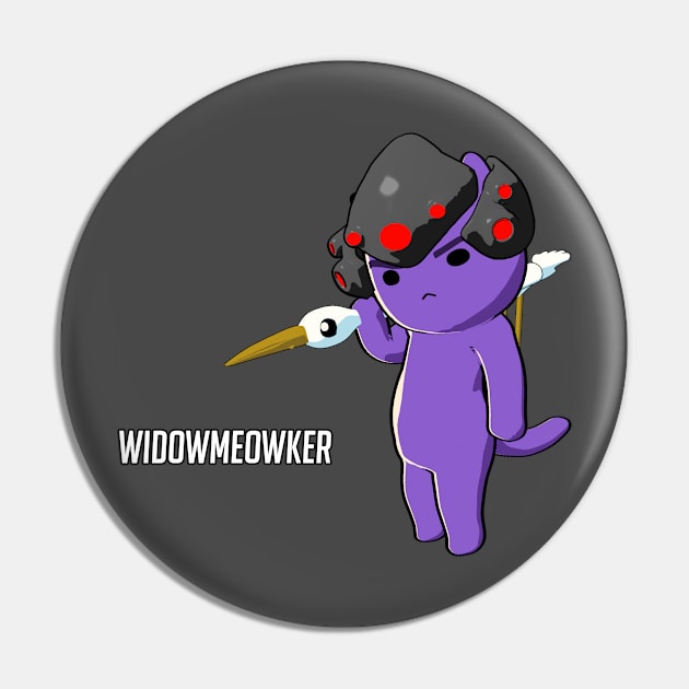 Widowmeowker - Katsuwatch Pin by dillongoo