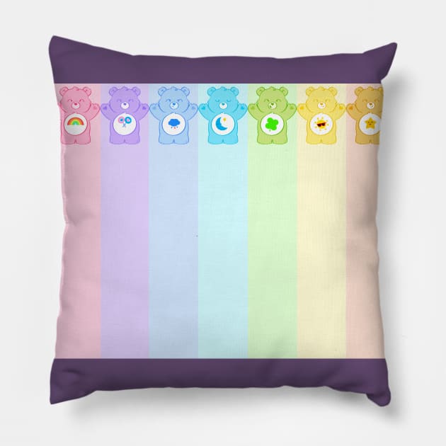 Friendly Days Pillow by Toni Tees