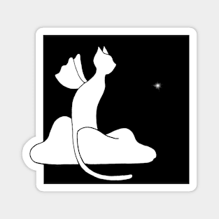 Cat Guardian Angel Magnet