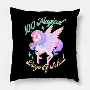 100 Magical Days Of School Unicorn Pillow