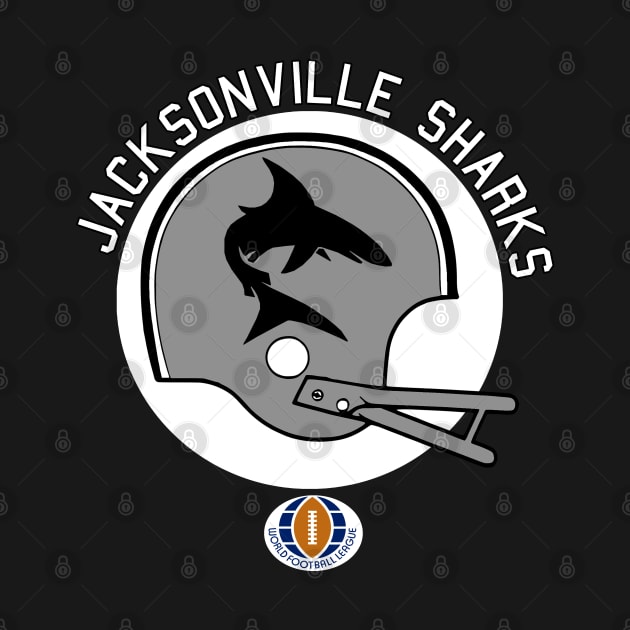 Jacksonville Sharks World Football League 1974 by HelmetAddict