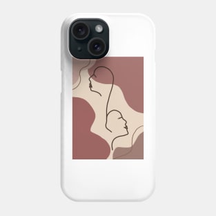 Minimalist Abstract Face Phone Case