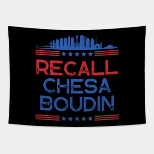 Recall Chesa Boudin San Francisco District Attorney Political Protest Tapestry