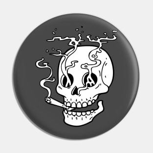 SKULL SMOKE JOINT Pin