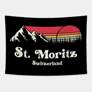 St. Moritz Mountains Tapestry