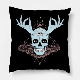 Skull Meditation Pillow