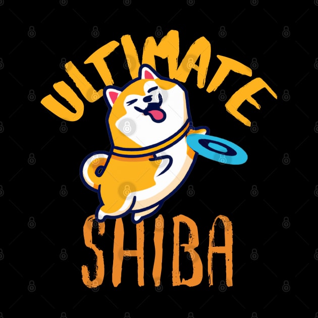 Ultimate Shiba, Cute Kawaii Shiba Inu, Ultimate Frisbee by maxdax