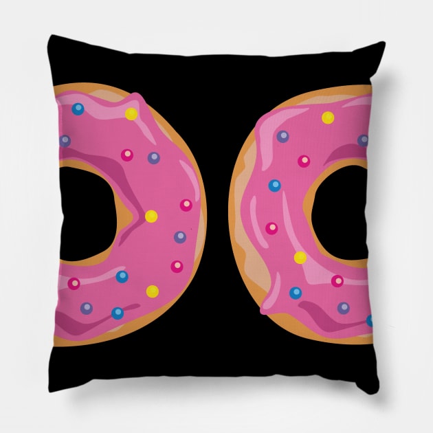 Donut Boobs Breasts Funny Gift sexy sex female Pillow by MrTeee