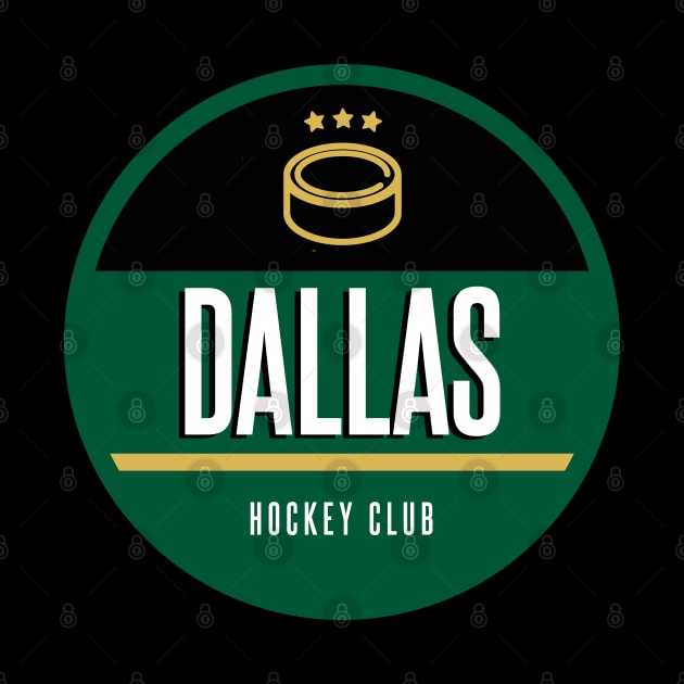 Dallas retro hockey by BVHstudio