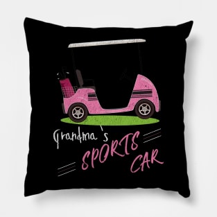 Grandma's Funny Golf Cart T-Shirt for Grandma Pillow