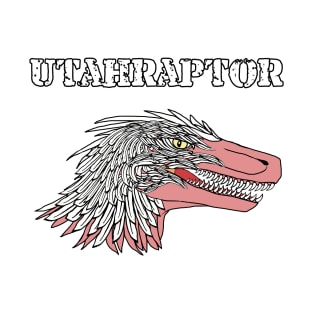 Utahraptor Head Print T-Shirt