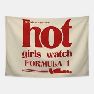 Hot girls watch formula one Tapestry