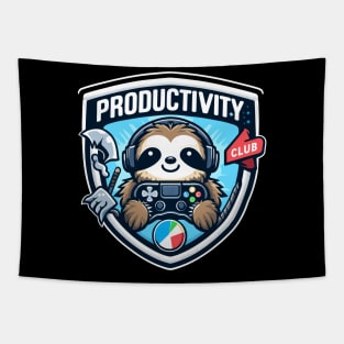 Sloth productivity club Tapestry