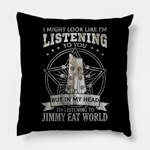 Jimmy Eat World Pillow by Astraxxx