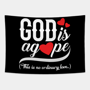 God is Agape Tapestry