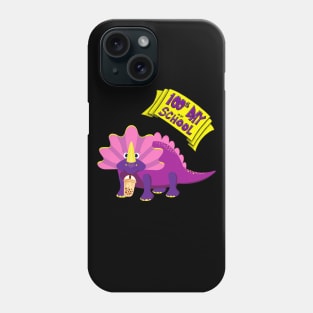 100th Day Of School - 100 Days Smarter dino boba dinosaur Phone Case