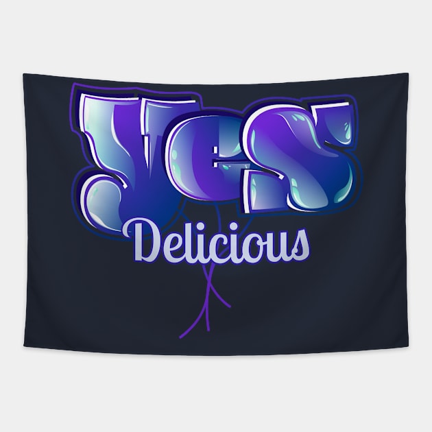 Yes Delicious Tapestry by vectorhelowpal