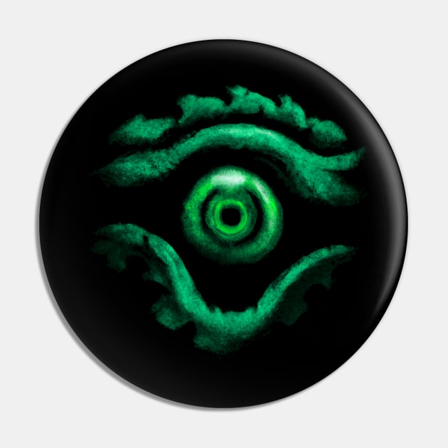 Cthulhu Eye #2 (Waterpixels) Pin by InfinityTone