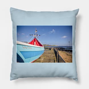 Fishing Coble on the River Tyne Pillow