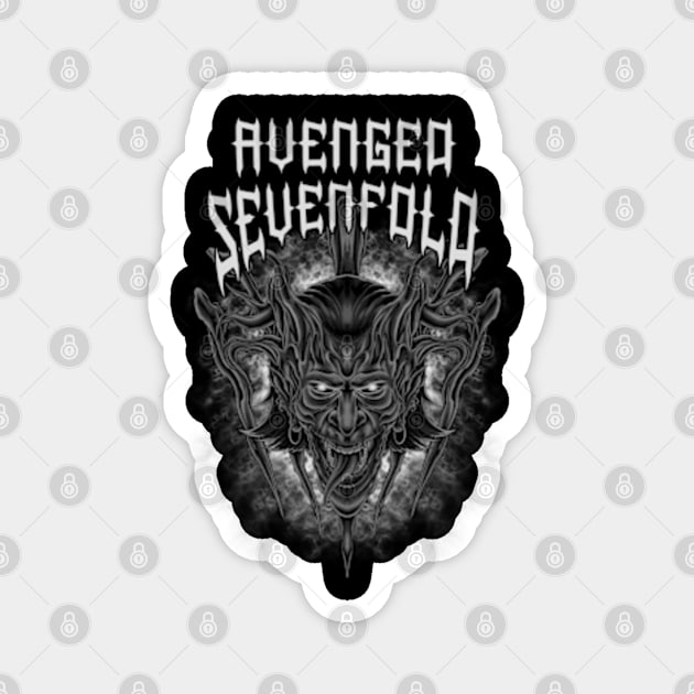 AVENGED EVIL Magnet by TOSSS LAB ILLUSTRATION