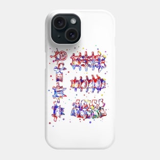 Lumbar spine structure Phone Case