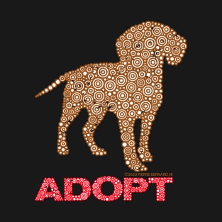 Adopt A Shelter or Rescue Dog Circle Design T-Shirt