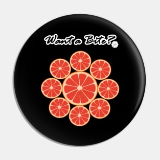 Grapefruit Pin