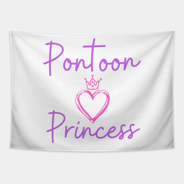 Pontoon Princess Tapestry by HobbyAndArt