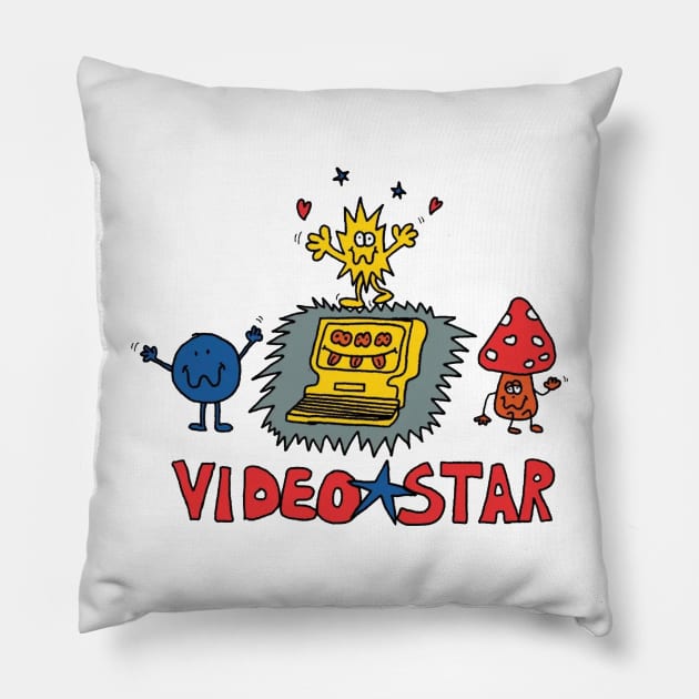 Video Star Pillow by Anisa Wati