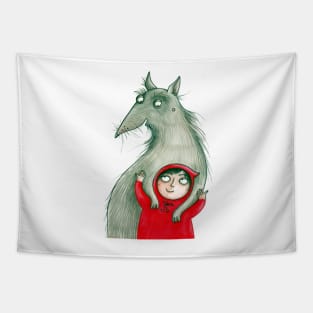 Little Red Riding Hood & the Wolf Tapestry